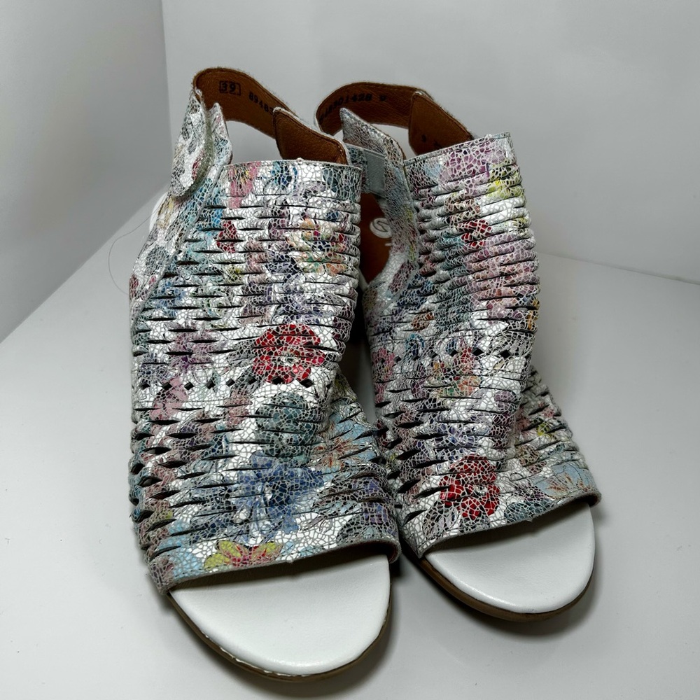 ✨✨SOLD✨✨ Remonte Multicolour Women’s Heels with Chunky Block Heel, - Picture 5 of 10